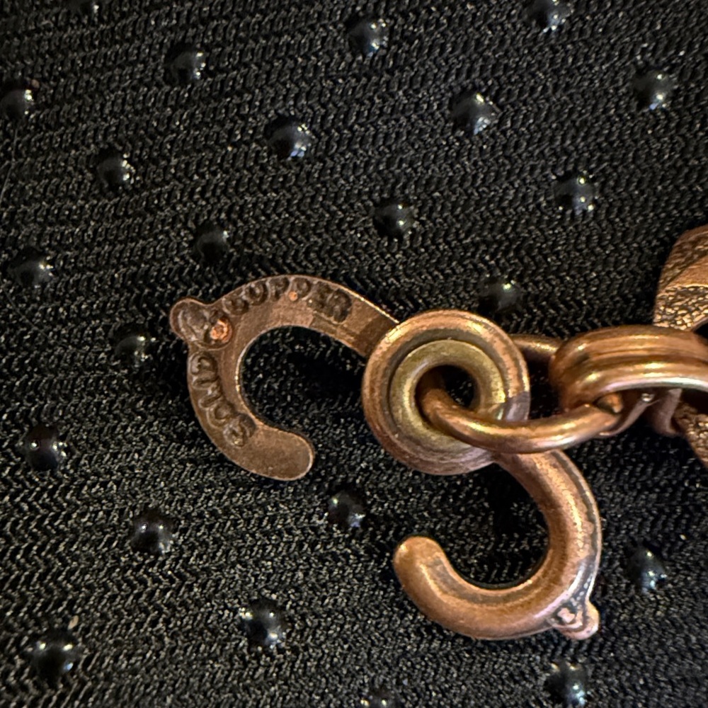 Solid Copper Bracelet With Buffalo Engraved Design - image 3